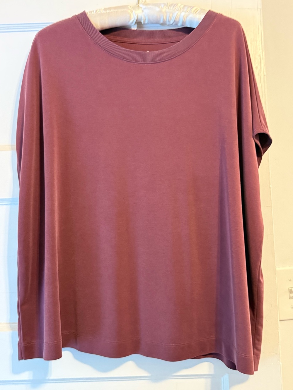 Lou & Grey for Loft Burgundy Cinnamon Garnet Shirt Top Women’s Size XL